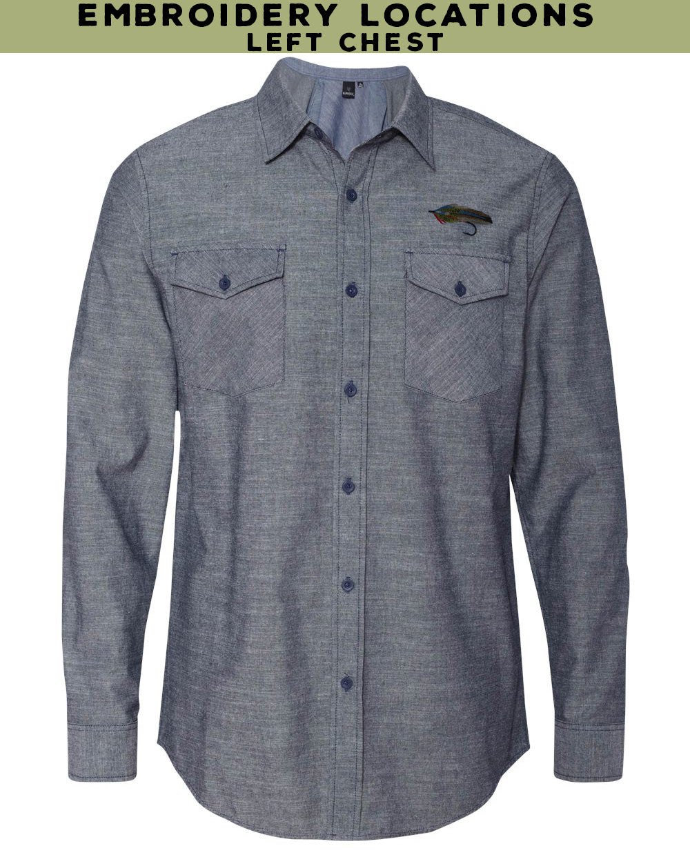 Custom Logo - Embroidered Button Up Shirt